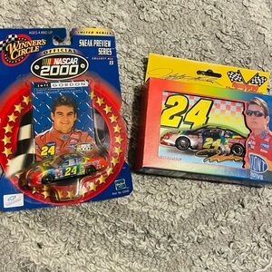 New Jeff Gordon Winners Circle Car & Vintage Playing Cards NASCAR